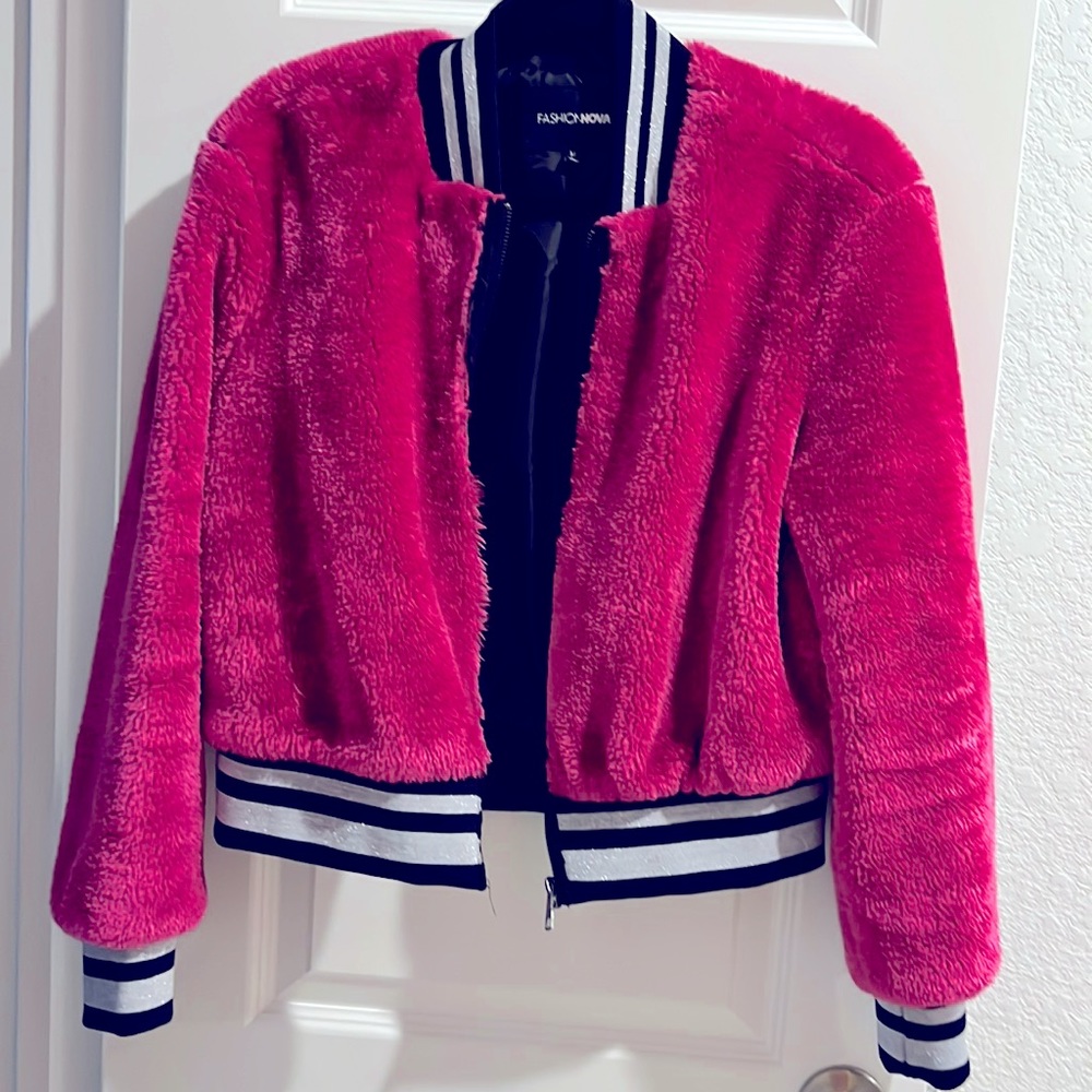 Fashion Nova Bomber Jacket. Size Medium